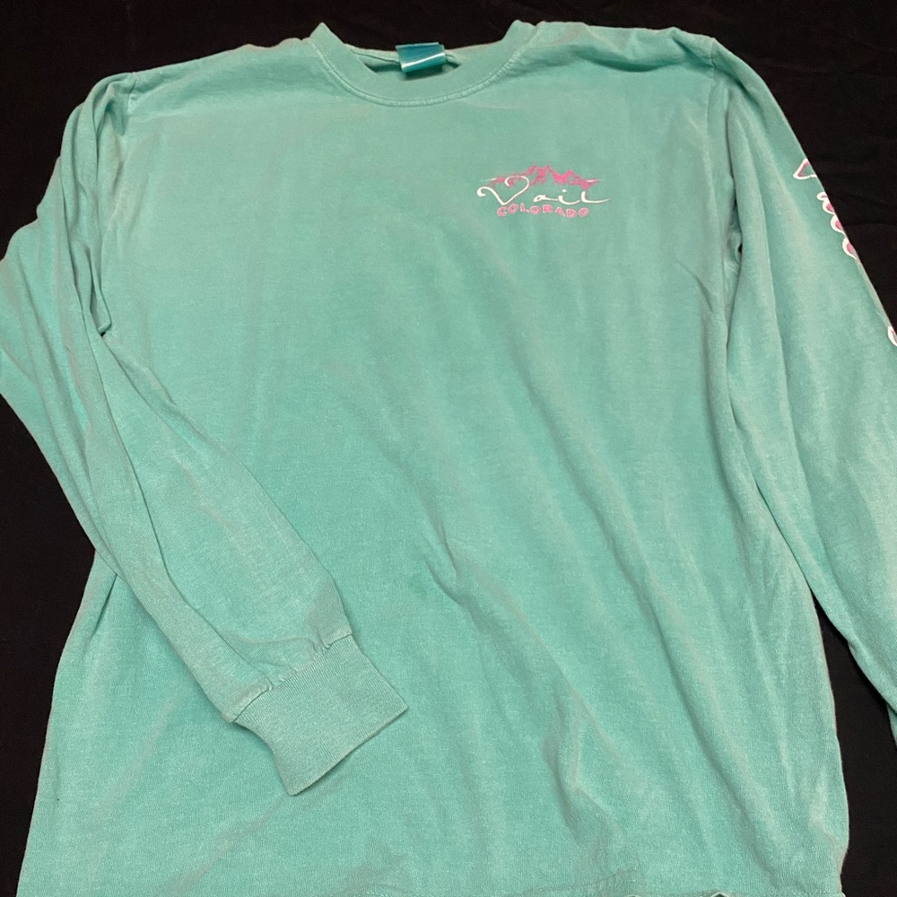 Turquoise Vail, CO long sleeve top